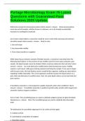 Portage Microbiology Exam &num;5 Latest Questions with Guaranteed Pass Solutions 2025 Update&period;
