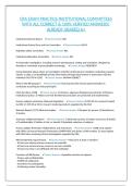 CRA EXAM PRACTICE-INSTITUTIONAL COMMITTEES WITH ALL CORRECT & 100&percnt; VERIFIED ANSWERS&vert; ALREADY GRADED A&plus;