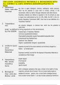 CRA EXAM- HAZARDOUS MATERIALS & BIOHAZARDS WITH ALL CORRECT & 100&percnt; VERIFIED ANSWERS&vert;UPDATED TO PASS