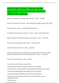 PNVN 1811 Exam 3 Study Guide Questions and All Actual Answers 2025-2026 Update&period;