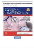 Seidel's Guide to Physical Examination Test Bank 10th Edition by Jane W&period; Ball & Joyce E&period; Dains &ndash; Latest Complete Guide&comma; All Chapters Covered&comma; A&plus; Graded