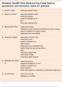 Shadow Health Non-Reassuring Fetal Status questions and answers rated A&plus; passed