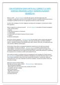 CRA INTERVIEW EXAM WITH ALL CORRECT & 100&percnt; VERIFIED ANSWERS&vert;LATEST VERSION&vert;ALREADY GRADED A&plus;