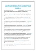 CRA COMPLIANCE EXAM TEST WITH ALL CORRECT & 100&percnt; VERIFIED ANSWERS&vert;LATEST UPDATE&vert;ALREADY GRADED A&plus;