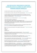 CRA DATA REVIEW TIMEFRAMES & SAMPLING GUIDELINES WITH ALL CORRECT & 100&percnt; VERIFIED ANSWERS&vert;ALREADY GRADED A&plus;