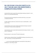 NU 155 EXAM 3 GALEN &lpar;UNITS 6 &lpar;11-13&rpar; &comma;7 &lpar;24-26&rpar; &comma;8&lpar;11-13&rpar;&rpar; QUESTONS & COMPLETE SOLUTIONS 