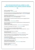 CRA 100 QUESTIONS WITH ALL CORRECT & 100&percnt; VERIFIED ANSWERS&vert;LATEST UPDATE&vert;ALREADY GRADED A&plus;