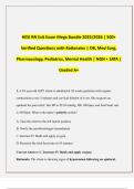 HESI RN Exit Exam Mega Bundle 2025&sol;2026 &vert; 500&plus; Verified Questions with Rationales &vert; OB&comma; Med-Surg&comma; Pharmacology&comma; Pediatrics&comma; Mental Health &vert; NGN &plus; SATA &vert; Graded A&plus;