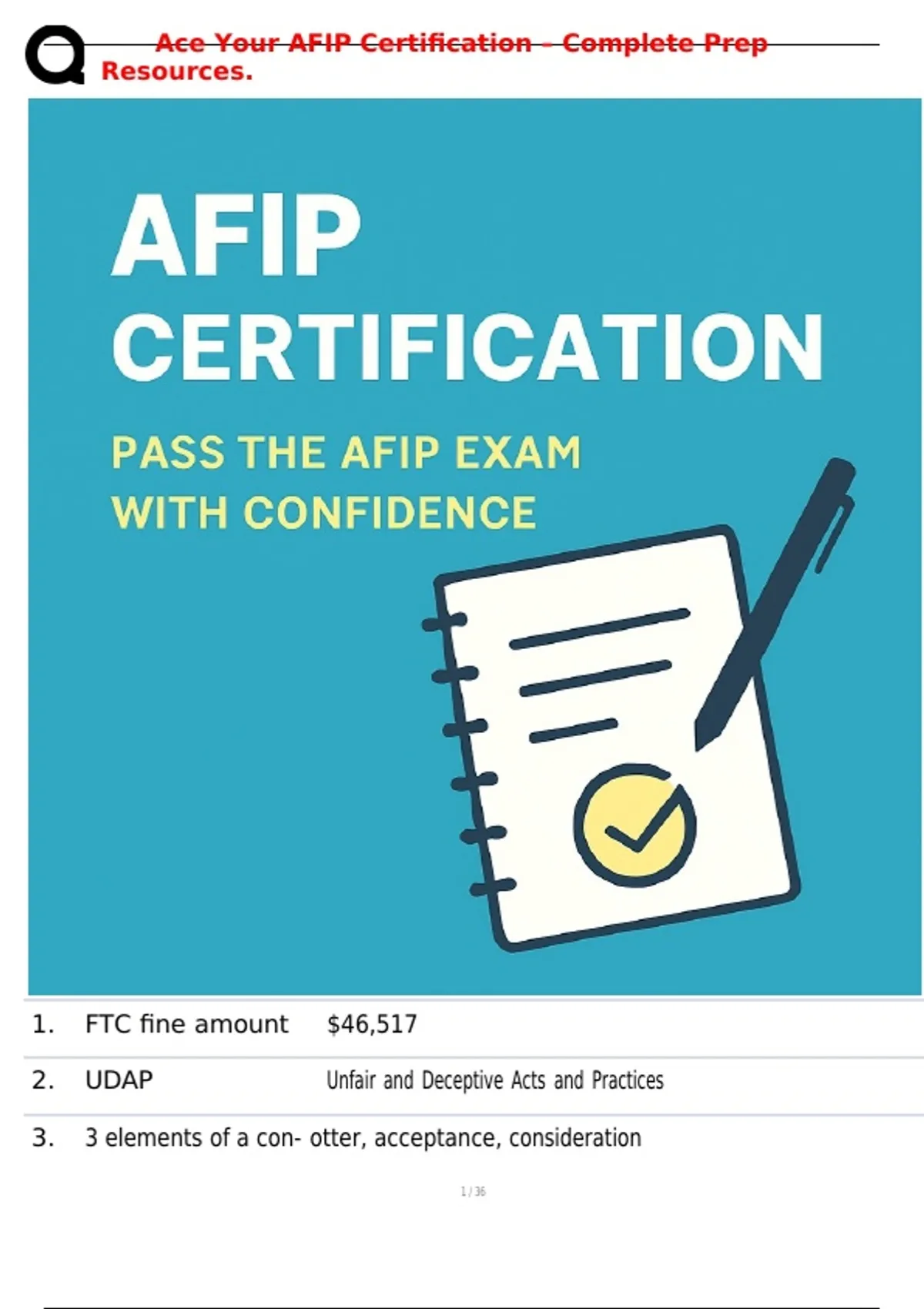 Ace Your AFIP Certification – Complete Prep Resources - AFIP - Stuvia US