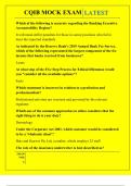 CQIB MOCK EXAM QUESTIONS AND ANSWERS 2025