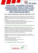 NURS 6501 Advanced Pathophysiology Week 11 Quiz &lpar;Walden University&comma; 2025&sol;2026 Edition&rpar; &ndash; 3 complete sets with 125 questions and answers &lpar;scored 100&percnt;&rpar;