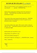 ECON-B 251 EXAM 1 QUESTIONS AND ANSWERS 2025