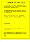 SSM TCAR EXAM QUESTIONS AND ANSWERS 2025