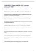MAR 3203 Exam 1 UCF with correct answers 100&percnt; 