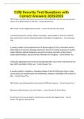 CJIS Security Test Questions with Correct Answers 2025&sol;2026