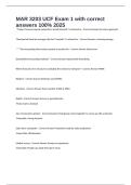 MAR 3203 UCF Exam 1 with correct answers 100&percnt; 2025 