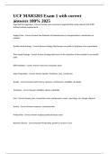 UCF MAR3203 Exam 1 with correct answers 100&percnt; 2025 