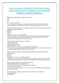 AMCA'S MEDICAL ASSISTANT CERTIFICATION &lpar;MAC&rpar; MOCK EXAM WITH ALL CORRECT & 100&percnt; VERIFIED ANSWERS&vert;ALREADY GRADED A&plus;