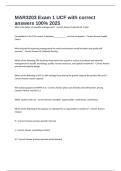 MAR3203 Exam 1 UCF with correct answers 100&percnt; 2025 