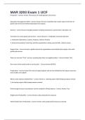 MAR 3203 Exam 1 UCF