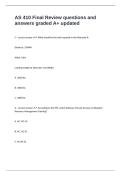 AS 410 Final Review questions and answers graded A&plus; updated