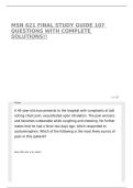 MSN 621 FINAL STUDY GUIDE 107 QUESTIONS WITH COMPLETE SOLUTIONS&excl;&excl;