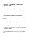 Cpts 121 Exam 1 with 100&percnt; correct answers rated A&plus;