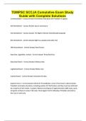 TOMPSC SCCJA Cumulative Exam Study Guide with Complete Solutions