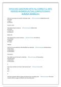 AMCA NAC QUESTIONS WITH ALL CORRECT & 100&percnt; VERIFIED ANSWERS&vert;ACTUAL COMPLETE EXAM&vert; ALREADY GRADED A&plus;