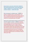 Maryland Boiler License Exam  2025 ACTUAL COMPLETE  REAL EXAM QUESTIONS &vert;MOST TESTED QUESTIONS AND  CORRECT ANSWERS &vert;100&percnt; ACCURATE&vert;GET IT RIGHT&excl;&excl;  ALREADY GRADED A&plus; &sol; BRAND NEW EXAM&excl;&excl;