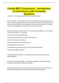 Florida BRT Corrections - Introduction to Corrections with Complete Solutions