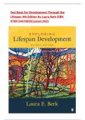 Test Bank For Development Through the Lifespan 4th Edition by Laura Berk ISBN 9780134419695&vert;&vert;Latest 2025&vert;complete guide with correct answers&vert;Ace your exam&period;