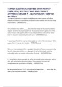 FLORIDA ELECTRICAL BUSINESS EXAM NEWEST EXAM 2025 &vert; ALL QUESTIONS AND CORRECT ANSWERS &vert; GRADED A&plus; &vert; LATEST EXAM &vert; VERIFIED ANSWERS