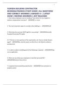 FLORIDA BUILDING CONTRACTOR BUSINESS&sol;FINANCE STUDY EXAM &vert; ALL QUESTIONS AND CORRECT ANSWERS &vert; GRADED A&plus; &vert; LATEST EXAM &vert; VERIFIED ANSWERS &vert; JUST RELEASED