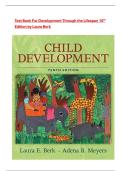 TEST BANK For Child Development&comma; 10th Edition by Laura E&period; Berk&comma; Verified Chapters 1 - 15&comma; Complete Newest Version&vert; newest 2025&vert;Ace your exam&period;