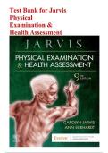 TEST BANK FOR Jarvis&colon; Physical Examination & Health Assessment&comma; 9 th Edition