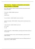 HCO Exam &num;1&period;&period;&period; Chapters 1-4 Questions and answers Newest RATED A&plus; 2025&sol;2026 