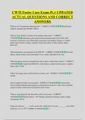 CWTI Foster Care Exam Pt&period;1 UPDATED  ACTUAL QUESTIONS AND CORRECT  ANSWERS
