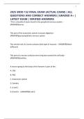 2025 BIOD 152 FINAL EXAM &lpar;ACTUAL EXAM&rpar; &vert; ALL QUESTIONS AND CORRECT ANSWERS &vert; GRADED A&plus; &vert; LATEST EXAM &vert; VERIFIED ANSWERS