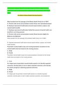 Psychiatric&sol;MentalHealthNursingExam2&lpar;2025&rpar;comprehensive TEST questionsandverifiedanswers&lpar;detailed&elaborated&rpar;2025-2026