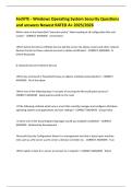 FedVTE - Windows Operating System Security Questions and answers Newest RATED A&plus; 2025&sol;2026 
