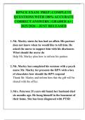 RPNCE EXAM  PREP &vert; COMPLETE  QUESTIONS WITH 100&percnt; ACCURATE  CORRECT ANSWERS &vert; GRADED A&plus; &vert;  2025&sol;2026 &ndash; JUST RELEASED 