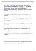 ATT TEST 8 ACTUAL TEST 2025 &vert; ALL QUESTIONS AND CORRECT ANSWERS &vert; GRADED A&plus; &vert; VERIFIED ANSWERS &vert; LATEST TEST &lpar;JUST RELEASED&rpar;