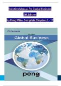 Solution Manual for Global Business&comma; 5th Edition by Peng Mike&comma; Verified Chapters 1 - 17&comma; Complete Newest Version