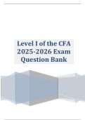 Level I of the CFA 2025-2026 Exam Question Bank