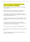 Exam&colon; Law of Agency &ndash; Champions Questions and answers Newest RATED A&plus; 2025&sol;2026 