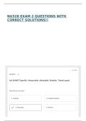 NU328 EXAM 2 QUESTIONS WITH CORRECT SOLUTIONS&excl;&excl;