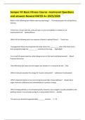 Semper Fit Basic Fitness Course -marinenet Questions and answers Newest RATED A&plus; 2025&sol;2026 