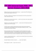 Package Deal For EPA 608 Certification  Exam with Complete Solution 2025