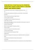 Unitek LVN Term 1 Final&sol; Final exam for VN100 &lpar;first module&rpar; With complete solution RATED A&plus; 2025&sol;2026 NEWEST 100&percnt; VERIFIED CORRECT 